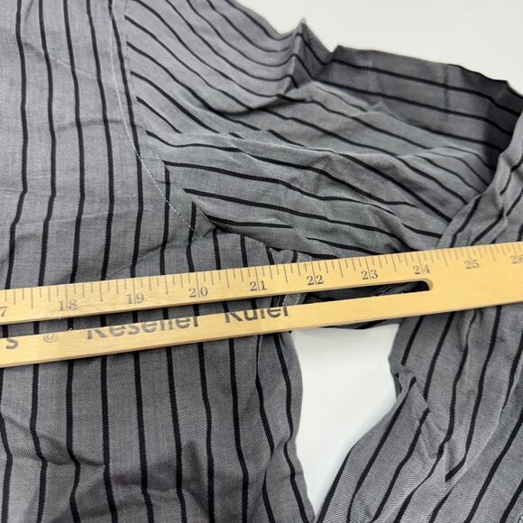 Boss Hugo Boss Shirt Mens X Large Grey Lucas Fitted Striped Button Down - Picture 8 of 8